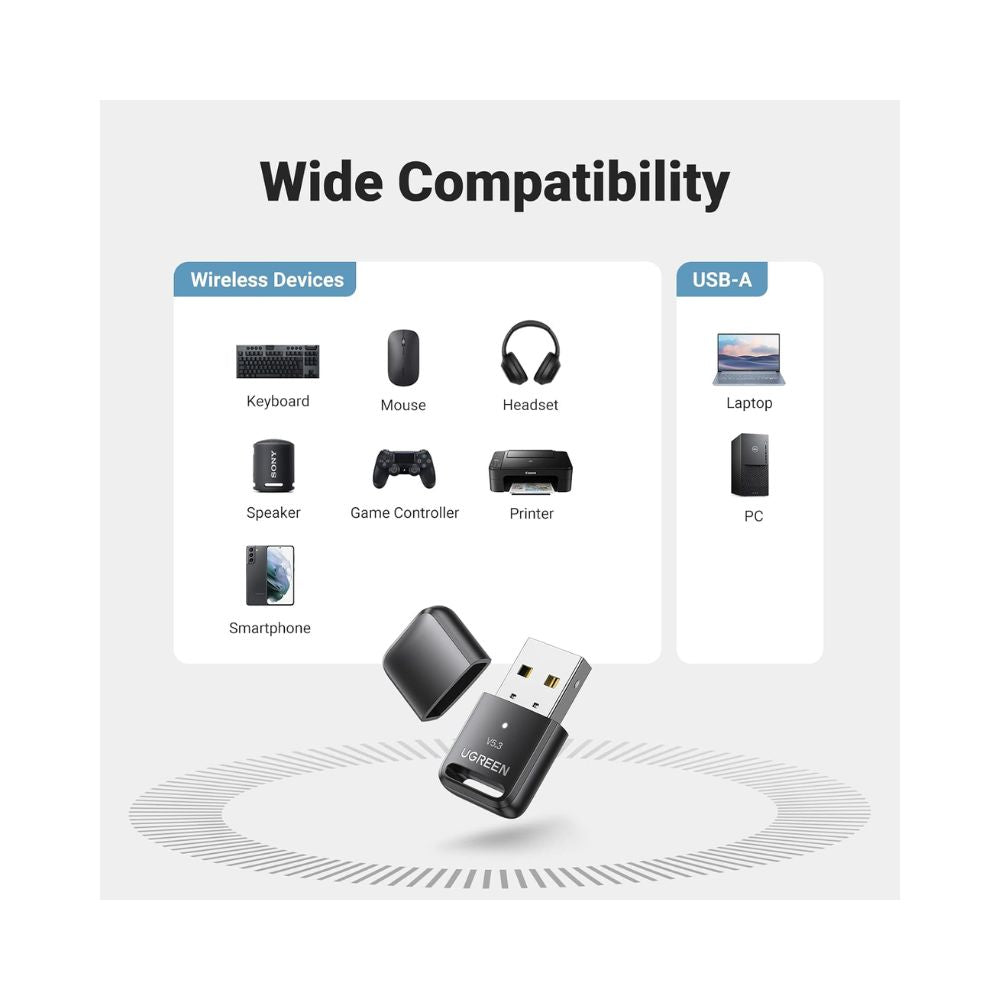 Ugreen 90225 Bluetooth 5.3 USB Adapter Ugreen 90225 Bluetooth 5.3 USB Adapter